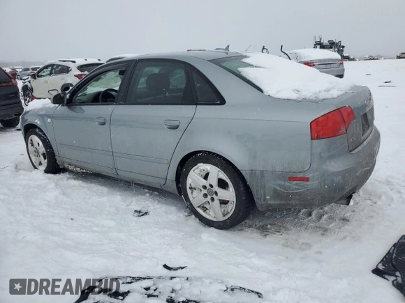 2005 Audi A4 2.0T with VIN WAUDF68E25A435944, listed as a Copart auction lot 42164815 with 0 mi miles and Salvage Title. Bid and sale history available at carsss.com. Image 2.
