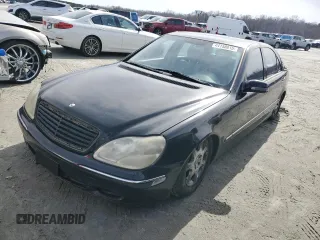 2000 Mercedes-Benz S-Class with VIN WDBNG75J6YA047971, listed as a Copart auction lot 44158815 with 0 mi miles and Salvage Title. Bid and sale history available at carsss.com. Image 1.