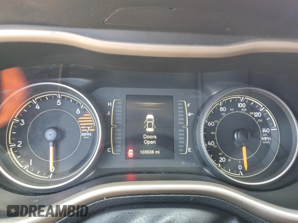 2017 Jeep Cherokee Latitude with VIN 1C4PJLCB2HW585988, listed as a Copart auction lot 48169725 with 103,538 mi miles and Salvage Title. Bid and sale history available at DreamBid. Image 9.
