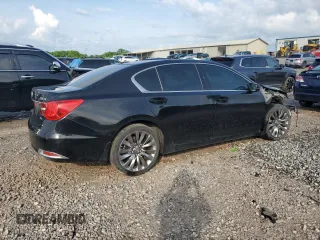 2016 Acura RLX Tech Pkg with VIN JH4KC1F58GC001638, listed as a Copart auction lot 55614355 with 66,701 mi miles and Salvage Title. Bid and sale history available at carsss.com. Image 3.