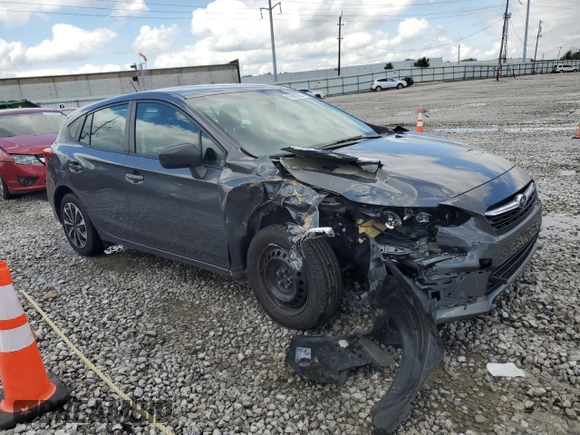 2021 Subaru Impreza with VIN 4S3GTAB6XM3706331, listed as a Copart auction lot 57983005 with 36,160 mi miles and Salvage title. Bid and sale history available at DreamBid. Image 4.