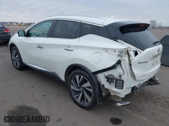 2015 Nissan Murano SV z VIN 5N1AZ2MH1FN264230, wystawiony jako IAAI lot #41706849 z przebiegiem 232 718 mil mil oraz . Historia ofert i sprzedaży dostępna na DreamBid. Obrazek 3.