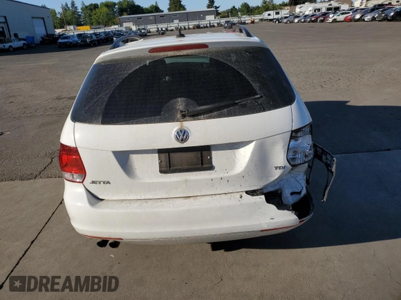 2012 Volkswagen Jetta SportWagen TDI w/Sunroof with VIN 3VWPL7AJ4CM603358, listed as a Copart auction lot 69317194 with 110,657 mi miles and Salvage Title. Bid and sale history available at carsss.com. Image 6.