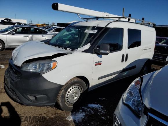 2020 Ram ProMaster City Cargo Van Tradesman with VIN ZFBHRFAB0L6S46272, listed as a Copart auction lot 42399155 with 67,020 mi miles and Salvage Title. Bid and sale history available at carsss.com. Image 1.