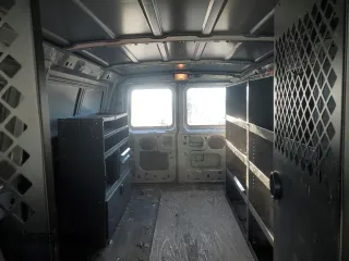 2004 Ford Econoline Cargo with VIN 1FTRE14W94HA14063, listed as a Copart auction lot 45966115 with 174,188 mi miles and Salvage Title. Bid and sale history available at carsss.com. Image 10.