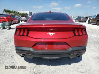 2024 Ford Mustang EcoBoost with VIN 1FA6P8TH0R5118769, listed as a Copart auction lot 52947385 with 8,296 mi miles and Salvage Title. Bid and sale history available at carsss.com. Image 6.