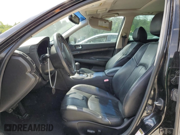 2012 Infiniti G25 Journey with VIN JN1DV6AP2CM812367, listed as a Copart auction lot 55430775 with 120,256 mi miles and Salvage title. Bid and sale history available at DreamBid. Image 7.
