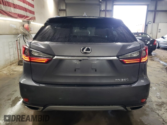 2021 Lexus RX with VIN 2T2HZMDAXMC307489, listed as a Copart auction lot 52098545 with 53,695 mi miles and Salvage Title. Bid and sale history available at carsss.com. Image 6.