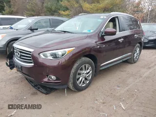 2015 Infiniti QX60 with VIN 5N1AL0MM8FC521835, listed as a IAAI auction lot 41684258 with 100,266 mi miles. Bid and sale history available at carsss.com. Image 17.