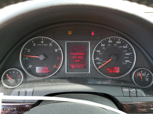 2008 Audi A4 3.2L with VIN WAUDH78E78A160706, listed as a Copart auction lot 68812294 with 107,286 mi miles and Salvage Title. Bid and sale history available at carsss.com. Image 9.