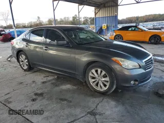 2011 Infiniti M37 with VIN JN1BY1AP7BM321616, listed as a Copart auction lot 84490004 with 168,029 mi miles and Salvage Title. Bid and sale history available at carsss.com. Image 4.