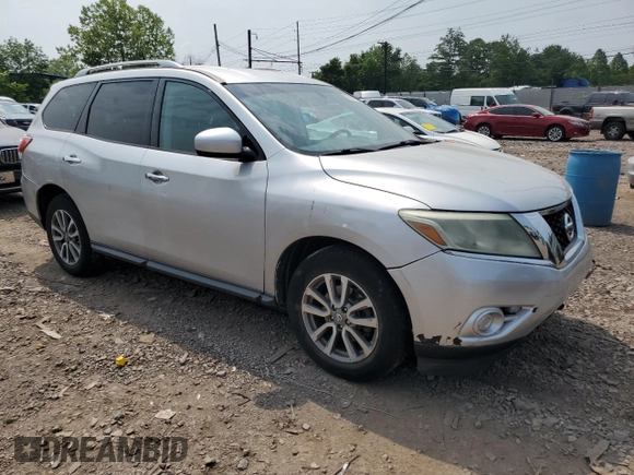 2014 Nissan Pathfinder SL with VIN 5N1AR2MN5EC652030, listed as a Copart auction lot 59732545 with 112,831 mi miles and Salvage title. Bid and sale history available at DreamBid. Image 4.