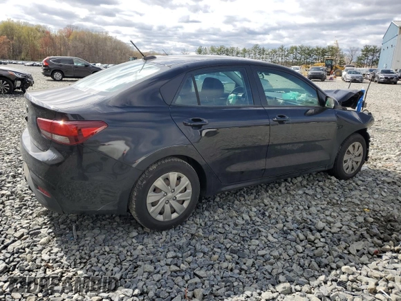 2020 Kia Rio LX with VIN 3KPA24AD1LE286105, listed as a Copart auction lot 53278155 with 0 mi miles and Salvage Title. Bid and sale history available at carsss.com. Image 3.