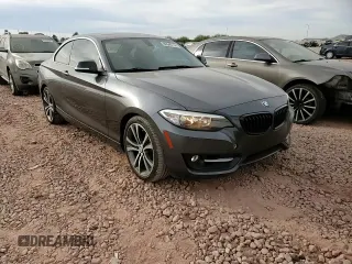 2015 BMW 2 Series 228i with VIN WBA1F5C57FV257639, listed as a Copart auction lot 86645114 with 73,094 mi miles and Salvage Title. Bid and sale history available at carsss.com. Image 10.