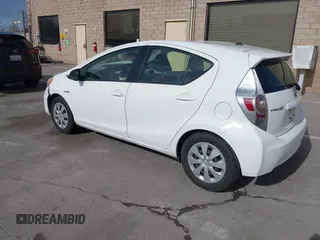 2012 Toyota Prius One with VIN JTDKDTB33C1027813, listed as a IAAI auction lot 41721224 with 183,054 mi miles. Bid and sale history available at carsss.com. Image 3.