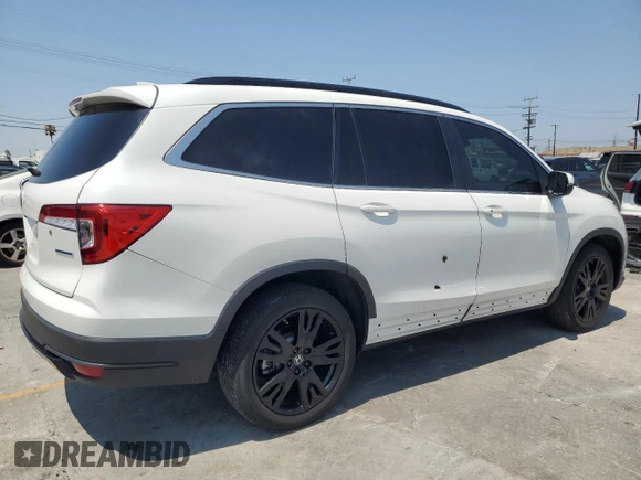 2022 Honda Pilot Special Edition with VIN 5FNYF5H29NB018574, listed as a Copart auction lot 65708835 with 27,329 mi miles and Salvage title. Bid and sale history available at DreamBid. Image 3.