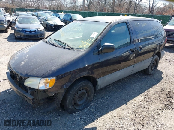2001 Toyota Sienna CE with VIN 4T3ZF19C31U343097, listed as a IAAI auction lot 41911563 with Not Provided miles and . Bid and sale history available at DreamBid. Image 2.