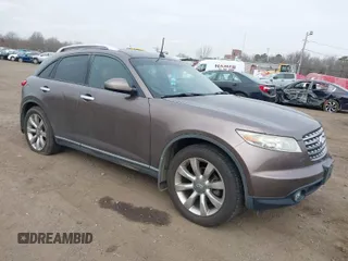 2004 Infiniti FX35 with VIN JNRAS08W34X215425, listed as a IAAI auction lot 41786935 with 79,191 mi miles. Bid and sale history available at carsss.com. Image 1.