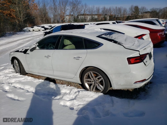 2019 Audi A5 Sportback Premium Plus with VIN WAUBNCF55KA007647, listed as a Copart auction lot 89096915 with NaN miles and Clean Title. Bid and sale history available at carsss.com. Image 2.