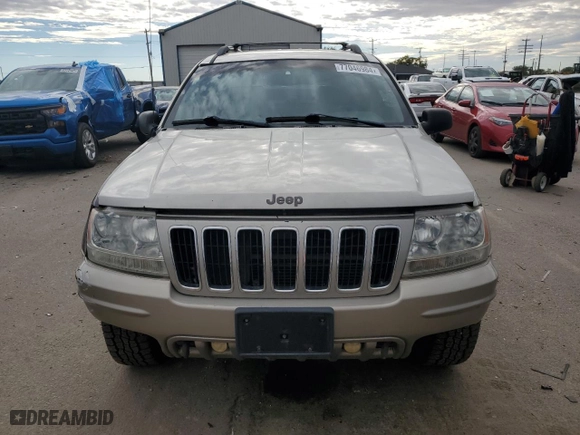 2003 Jeep Grand Cherokee Limited with VIN 1J8GW58N43C546645, listed as a Copart auction lot 77046984 with 186,039 mi miles and Clean Title. Bid and sale history available at carsss.com. Image 5.