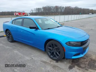 2019 Dodge Charger SXT with VIN 2C3CDXBG2KH588135, listed as a IAAI auction lot 41923629 with 42,985 mi miles. Bid and sale history available at carsss.com. Image 1.