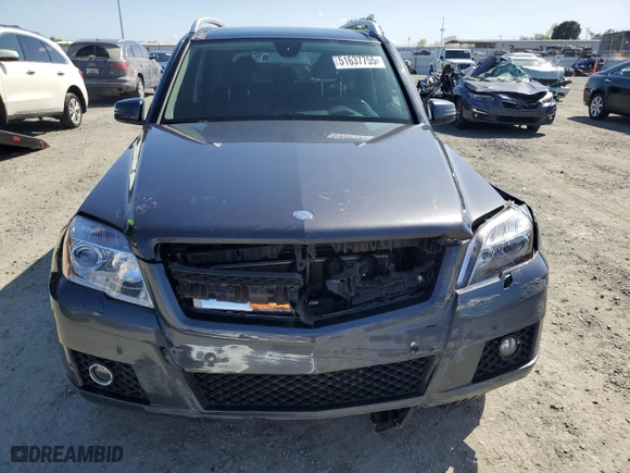 2010 Mercedes-Benz GLK-Class GLK 350 with VIN WDCGG8HB6AF379223, listed as a Copart auction lot 51637755 with 134,288 mi miles and Salvage Title. Bid and sale history available at carsss.com. Image 5.