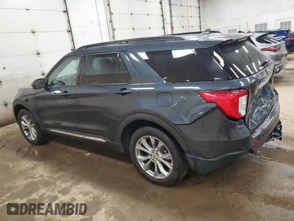 2022 Ford Explorer XLT with VIN 1FMSK8DH8NGB97480, listed as a Copart auction lot 50599045 with 48,396 mi miles and Salvage Title. Bid and sale history available at DreamBid. Image 2.