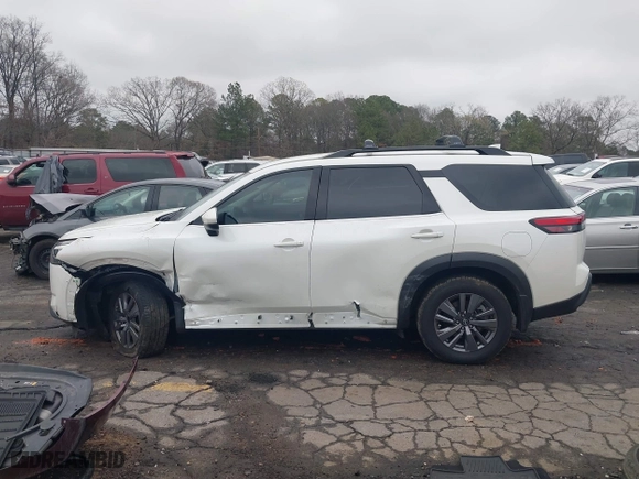 2024 Nissan Pathfinder SV with VIN 5N1DR3BA0RC223693, listed as a IAAI auction lot 41630868 with 12,742 mi miles. Bid and sale history available at carsss.com. Image 14.