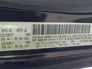 2016 Jeep Patriot High Altitude z VIN 1C4NJRFBXGD746412, wystawiony jako IAAI lot #42217173 z przebiegiem 74 409 mil mil oraz . Historia ofert i sprzedaży dostępna na DreamBid. Obrazek 9.