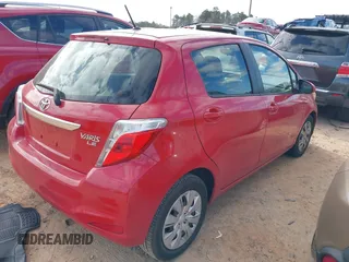 2013 Toyota Yaris L with VIN JTDKTUD39DD548573, listed as a IAAI auction lot 41152564 with 158,510 mi miles. Bid and sale history available at carsss.com. Image 4.
