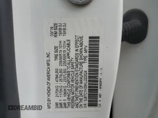 2019 Acura RDX with VIN 5J8TC1H35KL022524, listed as a Copart auction lot 53911695 with 92,277 mi miles and Salvage title. Bid and sale history available at DreamBid. Image 12.