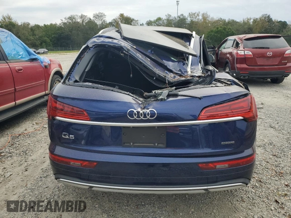 2021 Audi Q5 Prestige with VIN WA1CAAFY1M2054845, listed as a Copart auction lot 75480744 with 37,366 mi miles and Salvage Title. Bid and sale history available at carsss.com. Image 6.