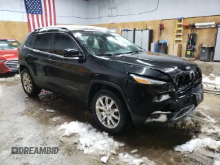 2016 Jeep Cherokee Limited with VIN 1C4PJMDB0GW339721, listed as a Copart auction lot 49602525 with 164,758 mi miles and Clean Title. Bid and sale history available at carsss.com. Image 4.