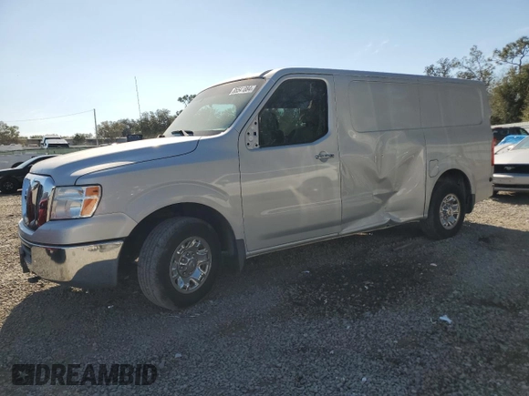 2015 Nissan NV SV with VIN 1N6AF0KY7FN801555, listed as a Copart auction lot 85541884 with 105,056 mi miles and Salvage Title. Bid and sale history available at carsss.com. Image 1.