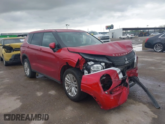 2023 Mitsubishi Outlander ES z VIN JA4J3TA87PZ027620, wystawiony jako IAAI lot #41900551 z przebiegiem 46 477 mil mil oraz . Historia ofert i sprzedaży dostępna na DreamBid. Obrazek 1.