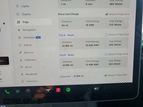 2022 Tesla Model Y Performance with VIN 7SAYGDEF5NF313270, listed as a Copart auction lot 78225584 with 41,166 mi miles and Salvage title. Bid and sale history available at DreamBid. Image 9.