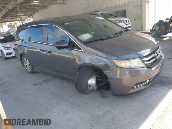 2016 Honda Odyssey EX-L with VIN 5FNRL5H69GB043574, listed as a IAAI auction lot 42166972 with 116,240 mi miles and . Bid and sale history available at DreamBid. Image 1.