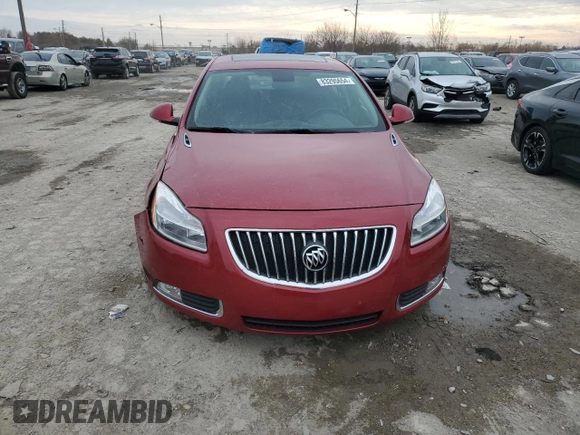 2012 Buick Regal with VIN 2G4GR5ERXC9207705, listed as a Copart auction lot 83295654 with 122,289 mi miles and Salvage Title. Bid and sale history available at carsss.com. Image 5.