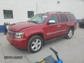 2013 Chevrolet Tahoe LTZ with VIN 1GNSKCE01DR368581, listed as a Copart auction lot 56967485 with 146,265 mi miles and Salvage title. Bid and sale history available at DreamBid. Image 1.
