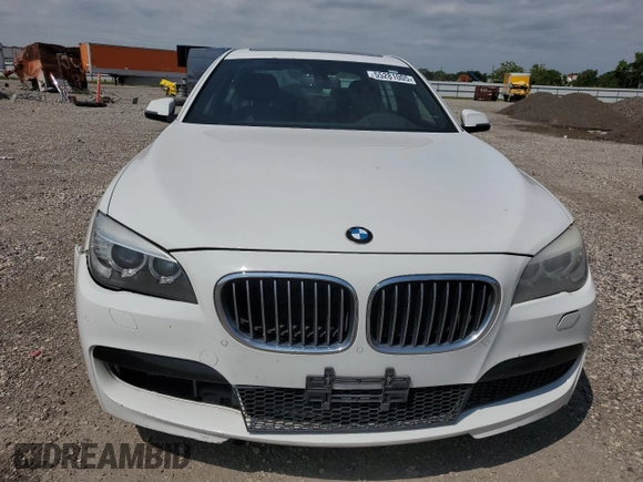 2014 BMW 7 Series 740Li with VIN WBAYE4C59ED137938, listed as a Copart auction lot 55281005 with 146,659 mi miles and Salvage Title. Bid and sale history available at carsss.com. Image 5.