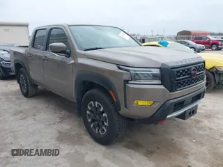 2024 Nissan Frontier PRO-4X with VIN 1N6ED1EK2RN670706, listed as a IAAI auction lot 41711898 with 13,386 mi miles. Bid and sale history available at carsss.com. Image 1.