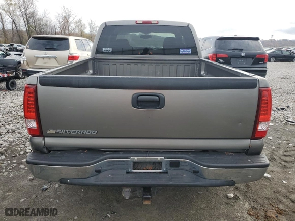 2007 Chevrolet Silverado 1500 Classic LT3 with VIN 1GCEK19B37Z184155, listed as a Copart auction lot 80889144 with 121,736 mi miles and Salvage Title. Bid and sale history available at carsss.com. Image 6.