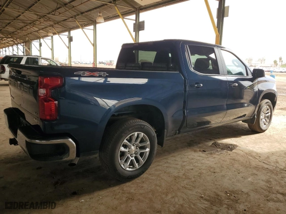 2022 Chevrolet Silverado 1500 LT with VIN 1GCPDKEK2NZ628752, listed as a Copart auction lot 53142935 with 29,916 mi miles and Salvage Title. Bid and sale history available at carsss.com. Image 3.