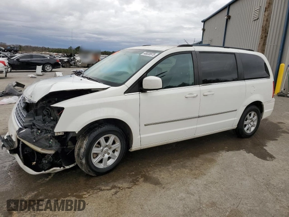 2010 Chrysler Town & Country Touring with VIN 2A4RR5DXXAR329758, listed as a Copart auction lot 48038975 with 86,975 mi miles and Salvage Title. Bid and sale history available at carsss.com. Image 1.