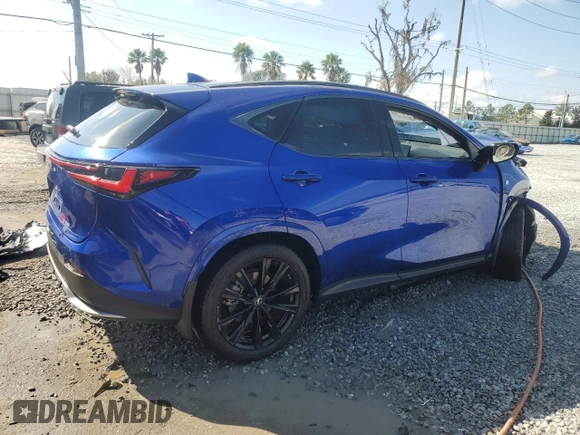 2022 Lexus NX with VIN JTJKGCEZ5N2004812, listed as a Copart auction lot 44496485 with 35,855 mi miles and Non Repairable. Bid and sale history available at carsss.com. Image 3.