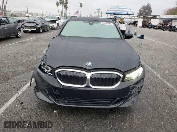 2023 BMW 3 Series 330e with VIN 3MW39FF01P8D05937, listed as a Copart auction lot 44490215 with 40,324 mi miles and Salvage Title. Bid and sale history available at carsss.com. Image 5.