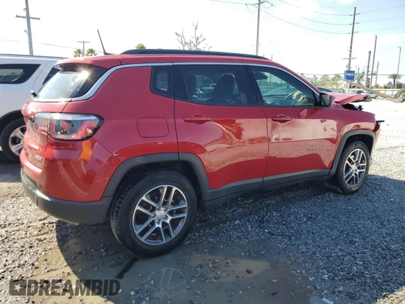 2019 Jeep Compass Latitude with VIN 3C4NJCBB9KT636408, listed as a Copart auction lot 44163665 with 22,876 mi miles and Non repairable. Bid and sale history available at DreamBid. Image 3.