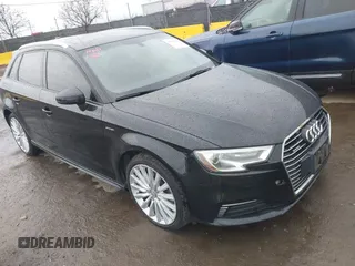 2017 Audi A3 e-tron Sportback Premium z VIN WAUUPBFF4HA097856, wystawiony jako IAAI lot #41484353 z przebiegiem 124 816 mil mil oraz . Historia ofert i sprzedaży dostępna na DreamBid. Obrazek 1.