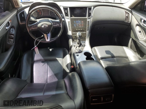2021 Infiniti Q50 Luxe z VIN JN1EV7BPXMM702581, wystawiony jako Copart lot #55493965 z przebiegiem 109 444 mil mil oraz Szkoda całkowita • Salvage title. Historia ofert i sprzedaży dostępna na DreamBid. Obrazek 8.
