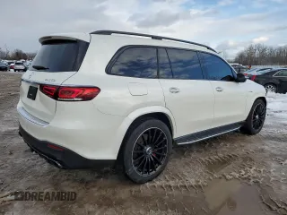 2022 Mercedes-Benz GLS 63 AMG with VIN 4JGFF8KEXNA815612, listed as a Copart auction lot 41579105 with 45,603 mi miles and Salvage Title. Bid and sale history available at DreamBid. Image 3.